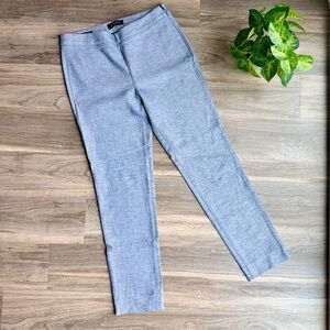 Talbots Chatham Ankle Slim Leg Light Blue Heathered Dress Pants Size 4